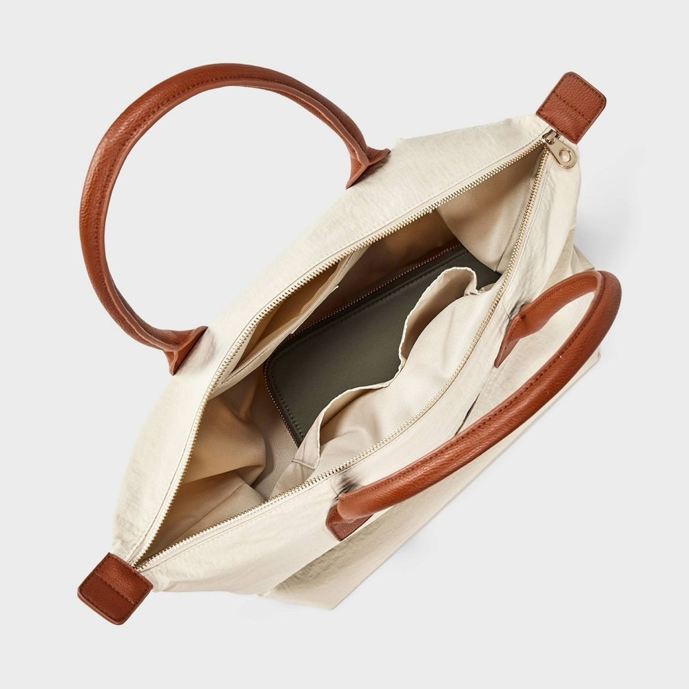Universal Thread Foundational Tote Handbag-Beige - Picture 2 of 4